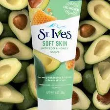 St Ives - اسکراب صورت آووکادو و عسل سنت ایوز st ives soft skin scrub 170gr