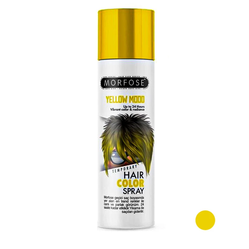 Morfose - اسپری رنگ مو مورفوس مدل Dazzle Gold (طلایی) حجم 150 میل Morfose hair color spray 150ml Dazzle Gold