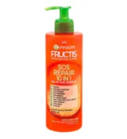 Garnier - کرم مو نرم و ترمیم کننده گارنیر 10 کاره مدل Garnier Sos Repair حجم 400 میل Garnier Hair Cream Sos Repair 10 in 1 All in One Leave In Volume 400m l