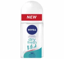 Nivea - مام رولی نیوا Nivea مدل Dry fresh با محافظت 48 ساعته حجم 50 میل Deodorant anti-transpirant roll-on Nivea Dry Fresh 50 ml