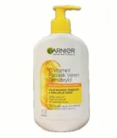 Garnier - ژل شستشو بدون سولفات گارنیر حاوی ویتامین سی C برای انواع پوست حجم 250 میل Garnier C VİTAMİNİ PARLAKLIK VEREN TEMİZLEYİCİ