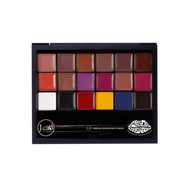 J cats - پالت رژ لب 18 رنگ جیکت J Cats Beauty Freedom Creator Lip Palette جی کت