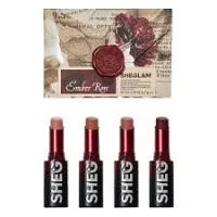 شیگلم - ست رژ جامد 4 عددی مدل امبر رز شیگلم Sheglam Ember Rose Long Lasting Matte Lipstick