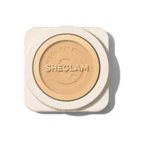 SHEGLAM - پنکک فشرده مات فول کاور شیگلم مدل SKIN FOCUS حاوی جوجوبا و کره شی باتر رنگ Shell  SHEGLAM SKIN-FOCUS HIGH COVERAGE POWDER FOUNDATION 11 gr, Shell