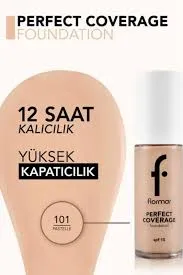 Flormar - کرم پودر 101 Perfect Coverage فلورمار با SPF 30 حجم 30 میل  101 Perfect Coverage flormar