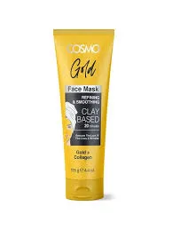 cosmo - ماسك صورت خاك رس طلایی 125 گرمي كازمو cosmo GOLD FACE CLAY MASK