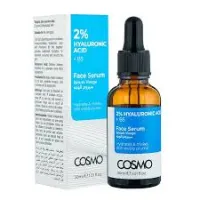cosmo - سرم صورت هيالورونيك اسيد 2% + ب پنج 30 ميل كازمو cosmo FACE SERUM 2% HYALURONIC ACID + B5