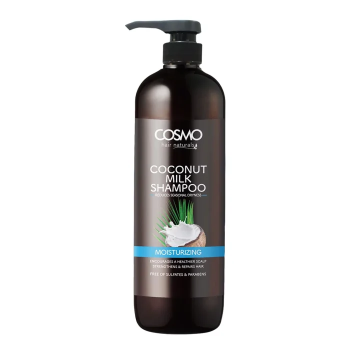 cosmo - شامپو شير نارگيل 1000 ميل كازمو COCONUT MILK SHAMPOO 1000ML (IMPROVED DESIGN - 23) (COSMO SERIES)