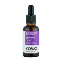 cosmo - سرم صورت رنيتول 0.5% + باكوچيول 30 ميل كازمو cosmo FACE SERUM 0.5% RETINOL + BAKUCHIOL
