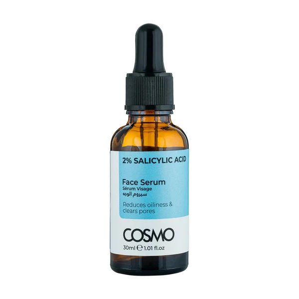 cosmo - سرم صورت ساليسيليك اسيد 2% 30 ميل كازمو cosmo FACE SERUM 2% SALICYLIC ACID