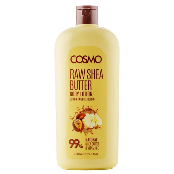 cosmo - لوسيون بدن كره شيا 99% طبيعي 750 ميل كازمو cosmo SHEA BUTTER BODY LOTION