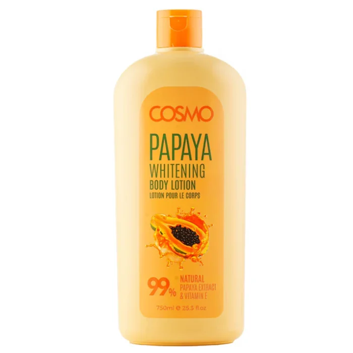 cosmo - لوسيون بدن پاپایا 99% طبيعي 750 ميل كازمو cosmo PAPAYA BODY LOTION 99% NATURAL