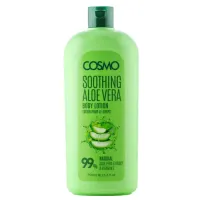 cosmo - لوسيون بدن تسکین دهنده آلوورا 99% طبيعي 750 ميل كازمو cosmo SOOTHING ALOE VERA BODY LOTION