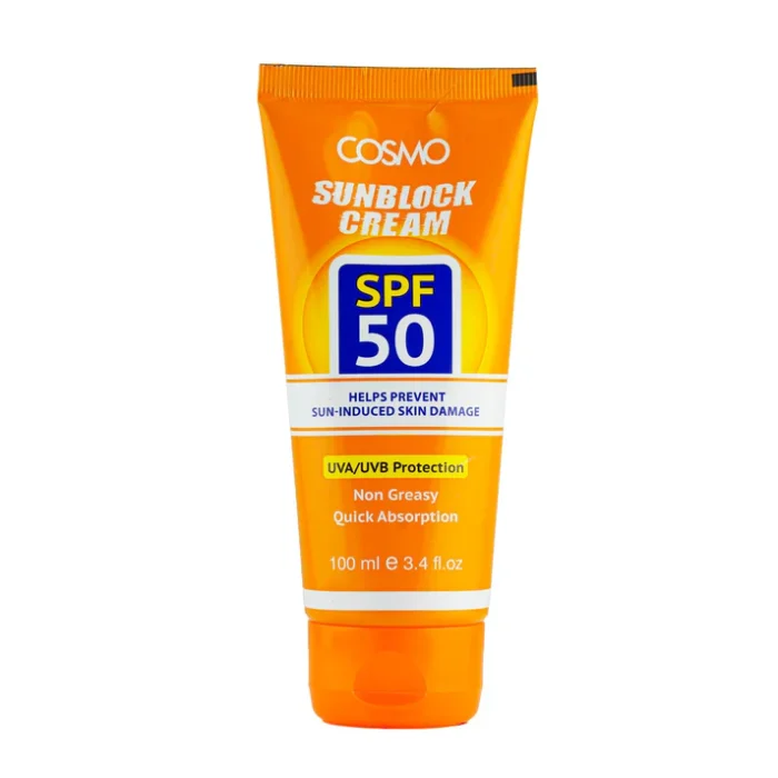 cosmo - لوسیون ضد آفتاب +SPF50 کازمو 100 گرمی cosmo SUNSCREEN LOTION