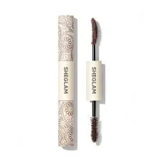 SHEGLAM - ریمل قهوهای حجم دهنده و بلند کننده دو سر ضد آب شیگلم (brown mascara sheglam)