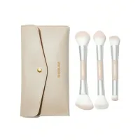 SHEGLAM - براش سه تیکه همراه کیف شیگلم (set brush with bag sheglam)
