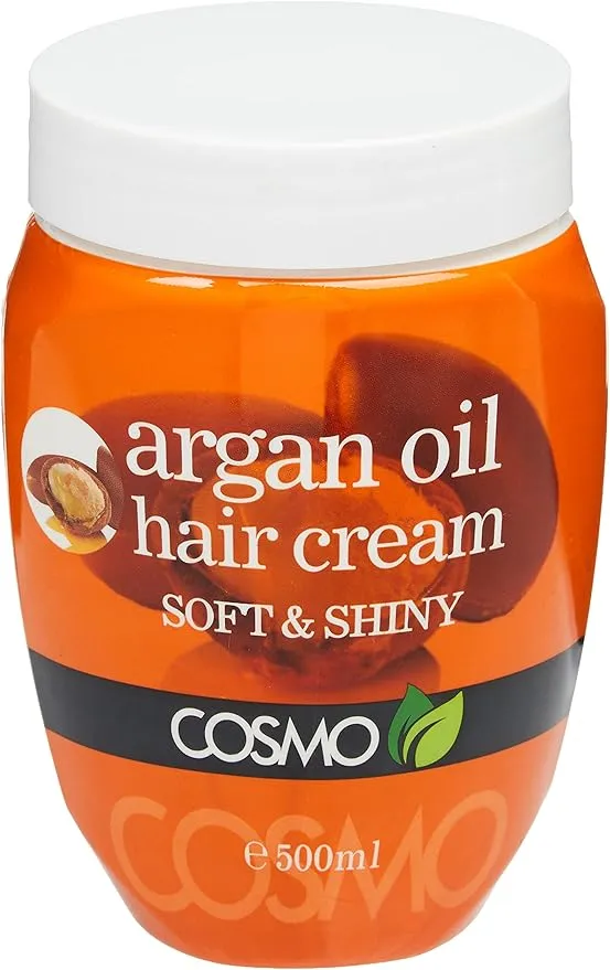 cosmo - ماسک بیرون از حمام 500 میل ارگان اویل سافت اند شاین کازمو argan oil hair cream soft and shiny 500 ml cosmo