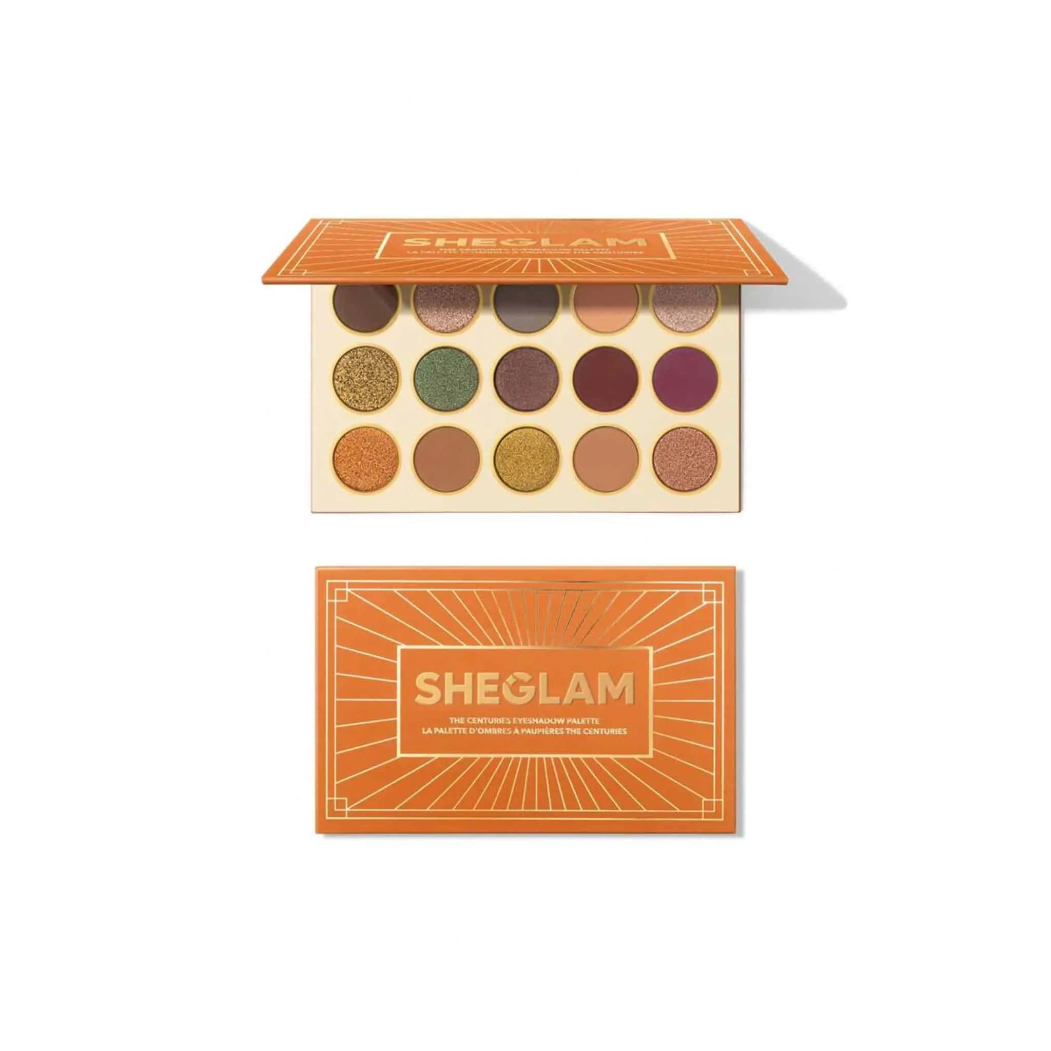 SHEGLAM - پالت15 رنگ شاین دار شیگلم (CENTURIES PALETTE15 COLOR sheglam)