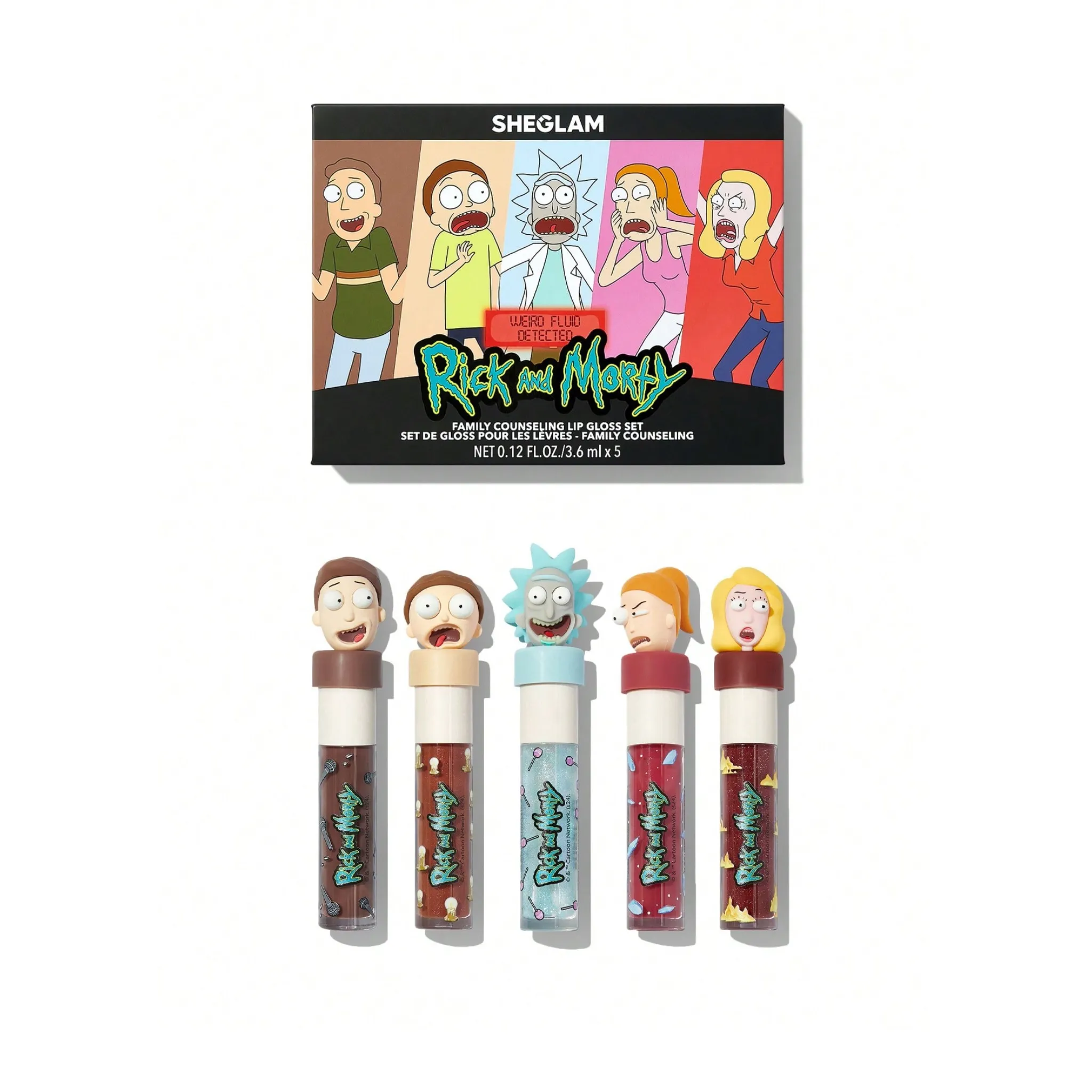 SHEGLAM - پک لیپ گلاس ریک اند مورتی شیگلم (rick and morty lip gloss sheglam pack)