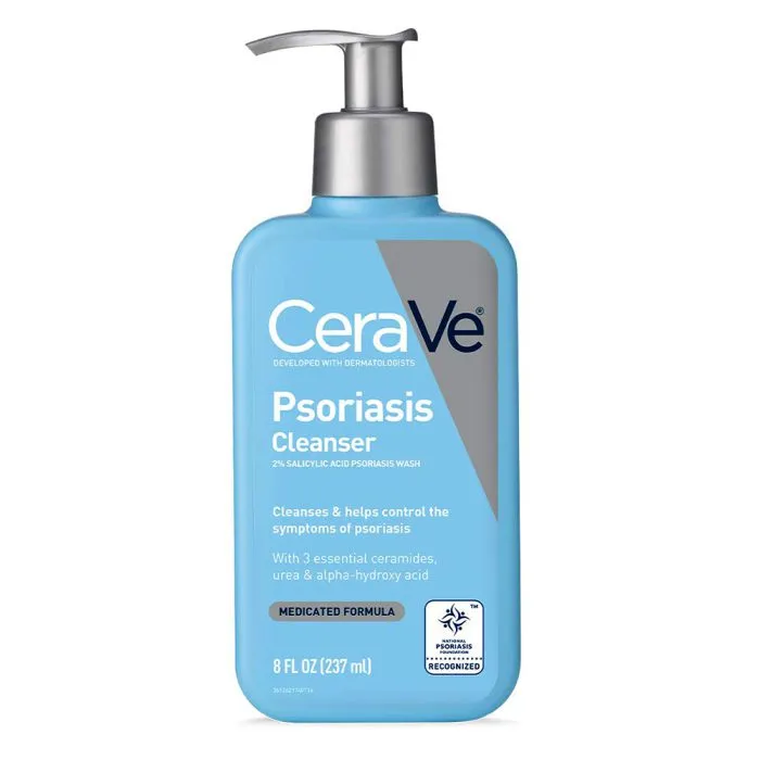 Cerave - ژل شستشوی صورت و بدن سراوی CeraVe حجم 237 میل | درمان کننده پسوریازیس، مناسب پوست خشک CeraVe Psoriasis Cleanser with 2% Salicylic Acid Psoriasis Wash 237ml