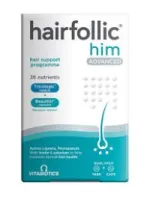 hairfollic - مکمل ضد ریزش مو هیرفولیک ادونس مخصوص آقایان 60 عددی Vitabiotics Hairfollic Him Advanced