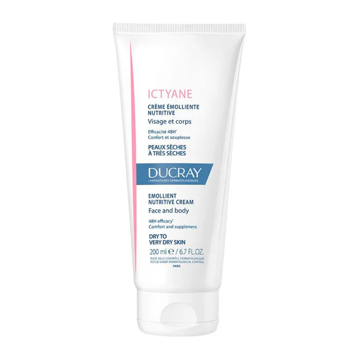ducray - کرم مرطوب کننده و مغذی ایکتیان دوکری مناسب پوست های خشک و خیلی خشک DUCRAY- Ictyane Emollient Nutritive Cream