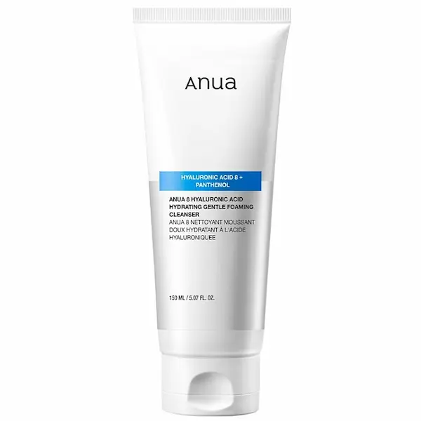 anua - فوم شستشوی هیالورونیک اسید و پنتنول آنوا Anua Hyaluronic Acid 8 + Panthenol Foaming Cleanser