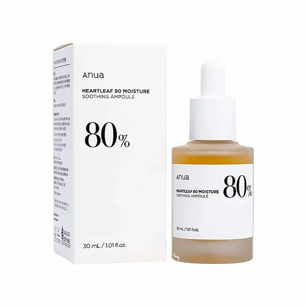anua - سرم تسکین دهنده آنوا Anua Heartleaf 80% Moisture Soothing Ampoule 30ml