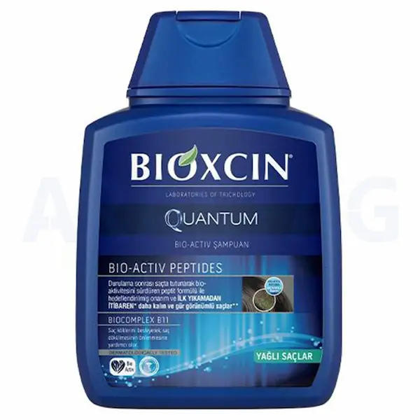 bioxcin - شامپو ضد ریزش مو بیوکسین مدل کوانتوم آبی Bioxcin Quantum Shampoo for Oily Hair