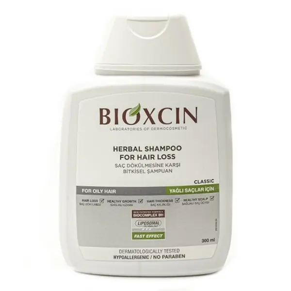 bioxcin - شامپو ضد ریزش مو کلاسیک بیوکسین مخصوص موهای چرب bioxcin Bioxsine Herbal Shampoo for Hair Loss