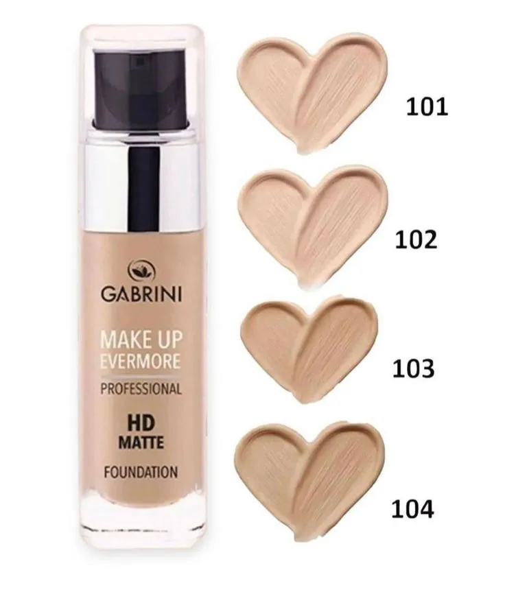 گابرینی - کرم پودر گابرینی مات شیشه ای مدل HD matte رنگ G-03